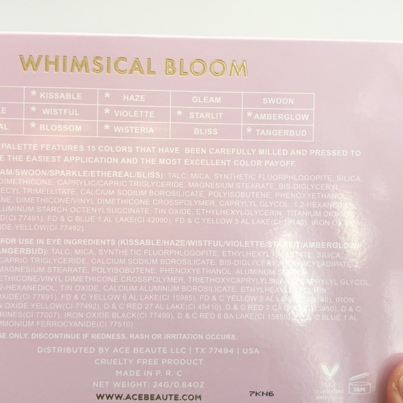 NWT ACE BEAUTE Whimsical Bloom Eyeshadow Pallette - Picture 9 of 12